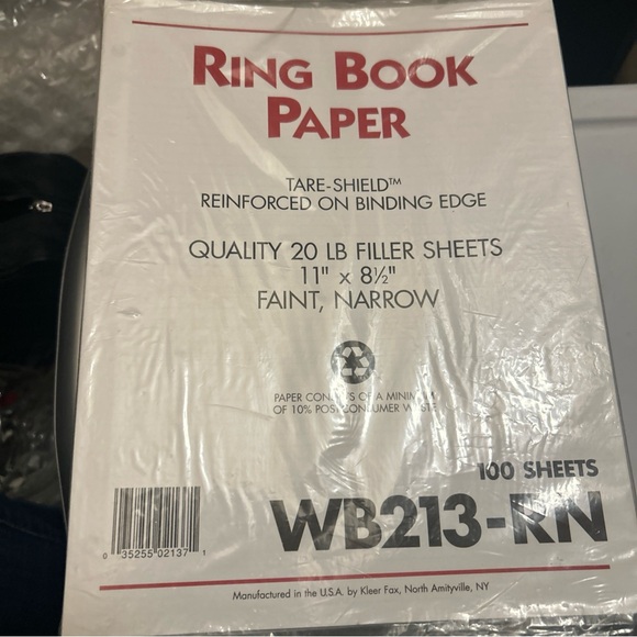 Sparco Brand 3 Ring Binder Indexes - White Laminated‎ Tab 5 Tabs 22 Packs 2" New - Picture 1 of 10
